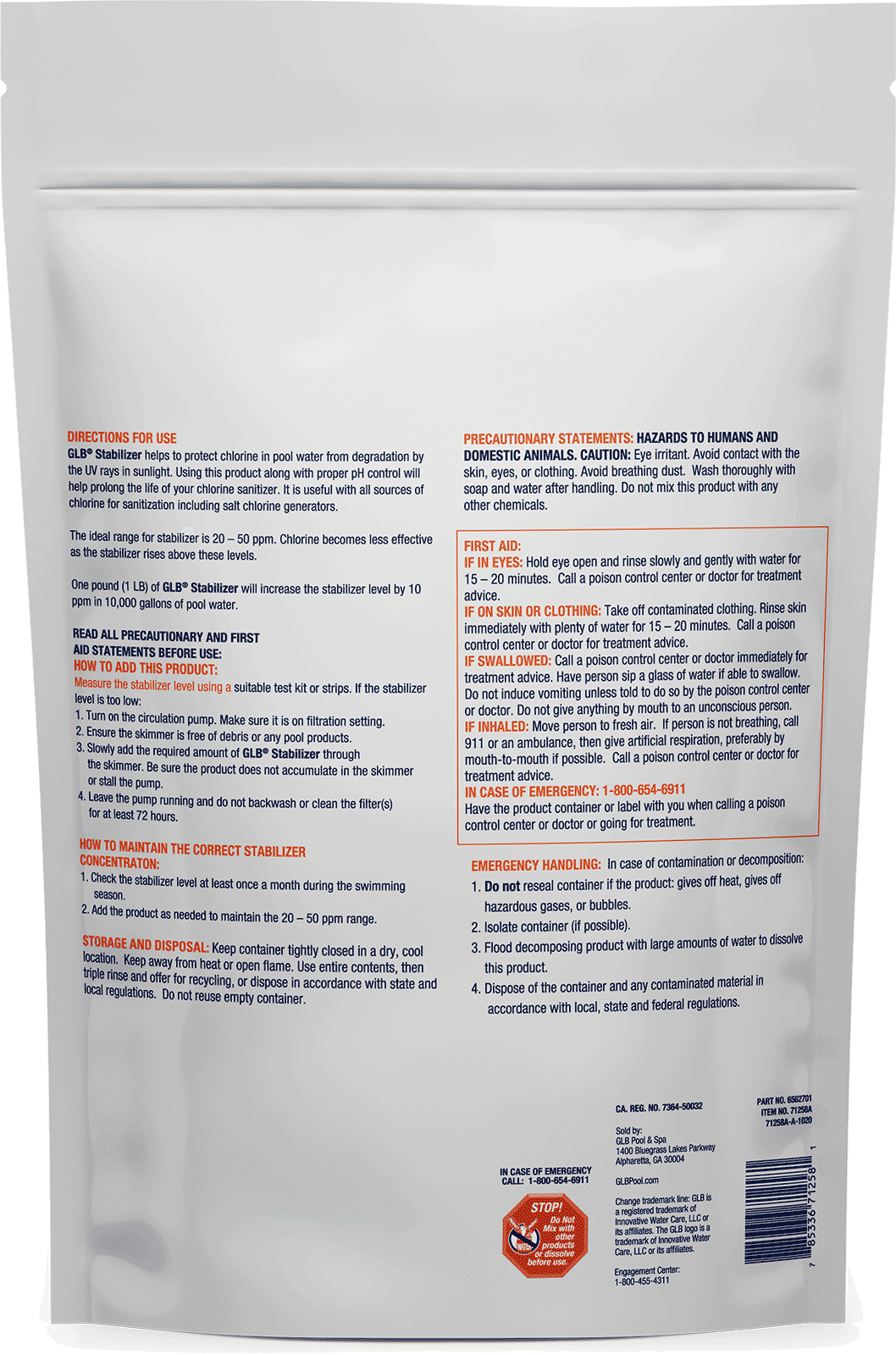 GLB Stabilizer 4 LB Bag